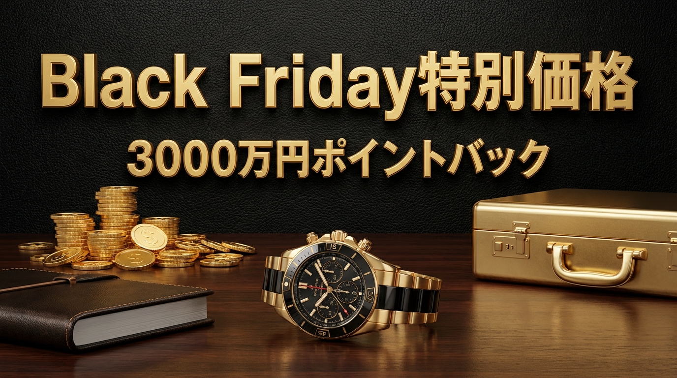 Black Friday 3000万円ポイントバックキャンペーン